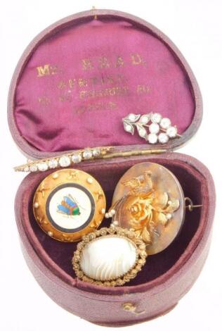 A Victorian memorial brooch