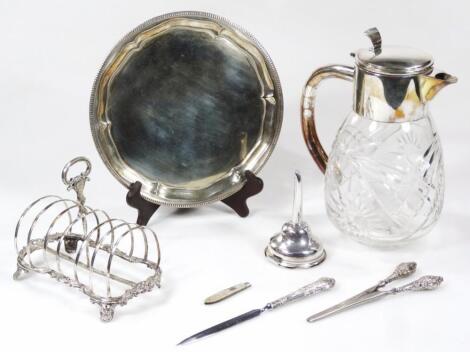 Various silver plate and silver ware