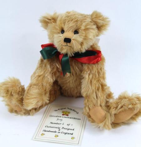 An English Teddy Bear Company Bing limited edition plush jointed Teddy bear