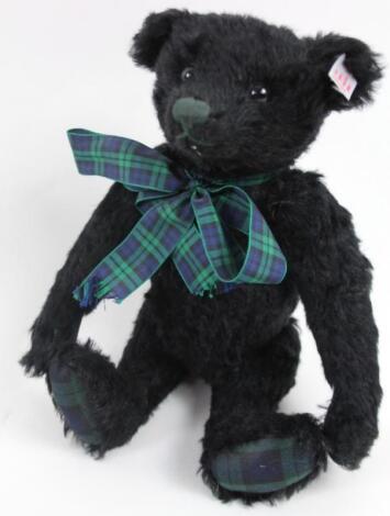 A Steiff plush jointed Black Watch Teddy bear