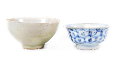 A Chinese blue and white porcelain bowl