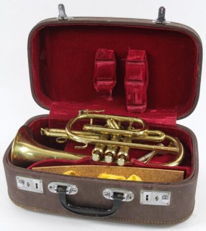 A Chinese metal three button cornet