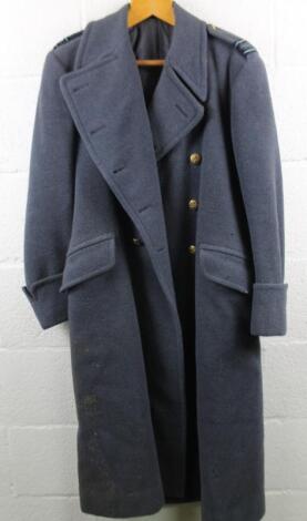 A blue RAF trench coat