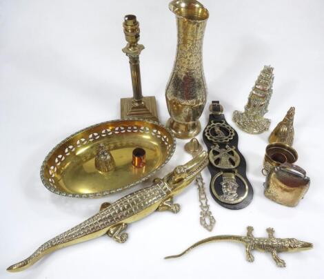 Various brass ware