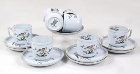 A Copeland Spode Queen's Bird part coffee service