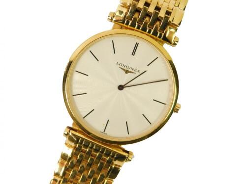 A Longines La Grande Classique gentleman's gold plated circular cased wristwatch