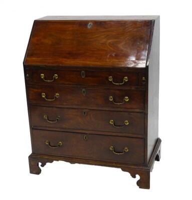 A 19thC mahogany bureau