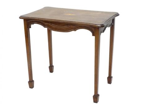 A Continental fruitwood side table