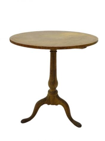 A 19thC oak and pine occasional table