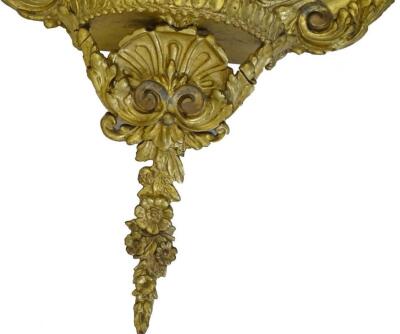 A 19thC gilt gesso wall mirror - 2