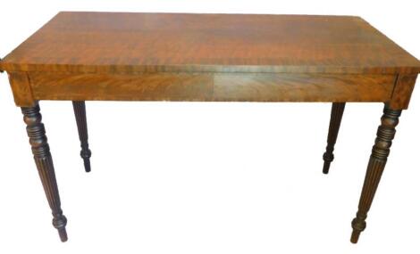 An early 19thC mahogany serving table