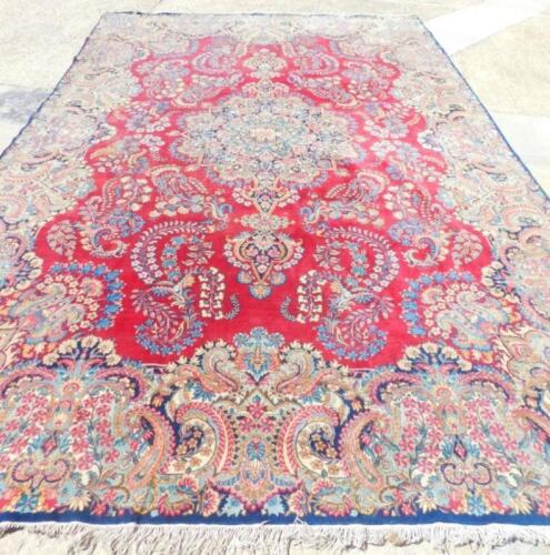 A large Kirman carpet