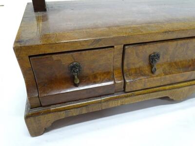 A walnut dressing table mirror in 18thC style - 2