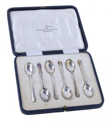 A George V set of six silver coffee spoons