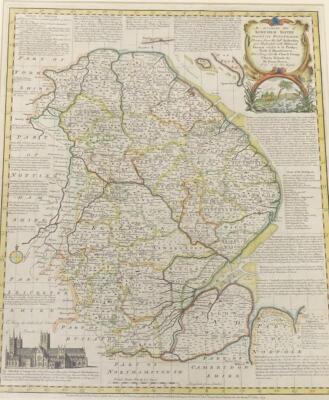 After Emanuel Bowen. An Accurate Map of Lincolnshire Divided Into Wapontakes