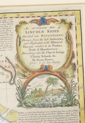 After Emanuel Bowen. An Accurate Map of Lincolnshire Divided Into Wapontakes - 2
