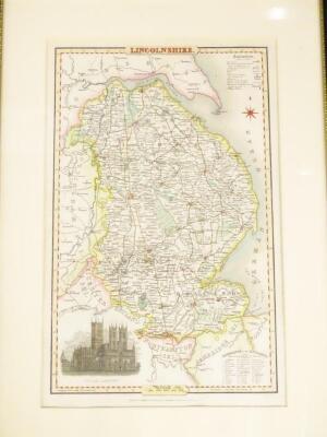 A 19thC county map of Lincolnshire - 2