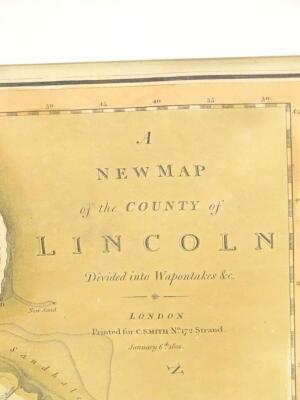 After C Smith. A New Map Of The county Of Lincolnshire Divided Into Wapontakes - 2