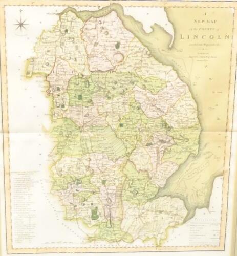 After C Smith. A New Map Of County Of Lincolnshire Divided Into Wapontakes