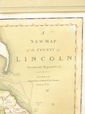 After C Smith. A New Map Of County Of Lincolnshire Divided Into Wapontakes - 2