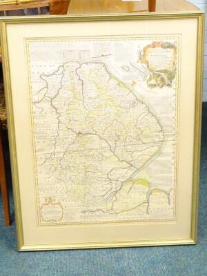 After Emanuel Bowen. An Accurate Map Of Lincolnshire Divided Into Its Wapontakes - 3