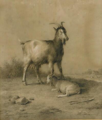 Eugene Joseph Verboeuckhoven (1798/99-1881). Goats