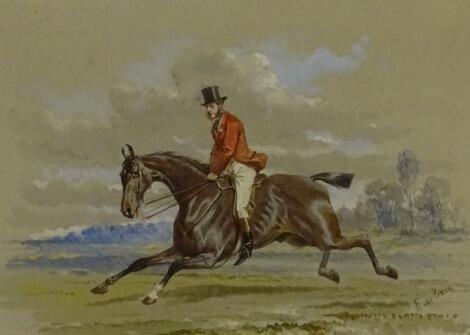 Alfred Frank de Pracles (c.1820-c.1890). Gentlemen on horseback