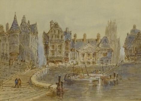 Paul Marny (1829-1914). Harbour scene