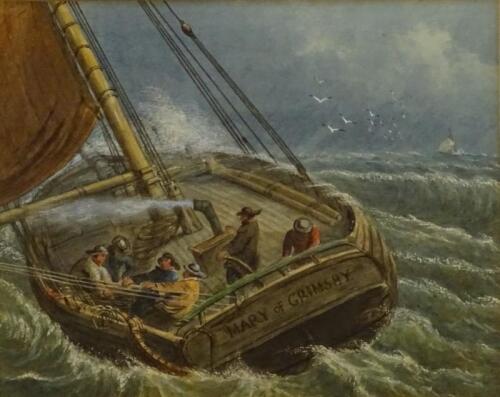 19thC British School. Fishing boat