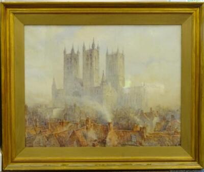 Herbert John Finn (1860-1942). Lincoln Cathedral - 2