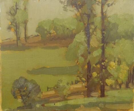 Herbert Rollett (1872-1932). Woodland landscape/rural landscape