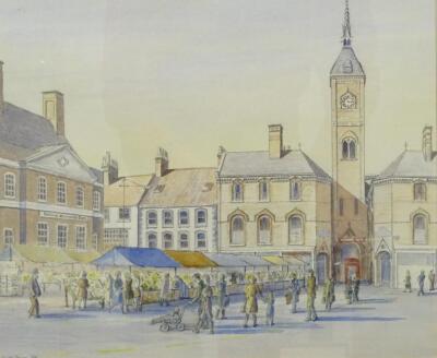 W.M. Page (20thC). Louth Market Square