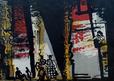 John Piper (1903-1992). The Street Scene in Gloriana