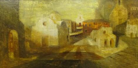 Norah Glover (19thC/20thC). Greek Town Evening