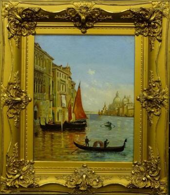 J Sevano (19thC/20thC). Venice scene - 2