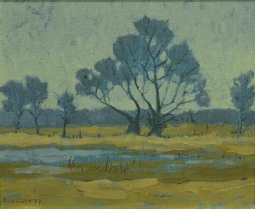 Brian Glidden (20thC). River landscape