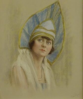 June Ryan. Head and shoulders portrait of a maiden