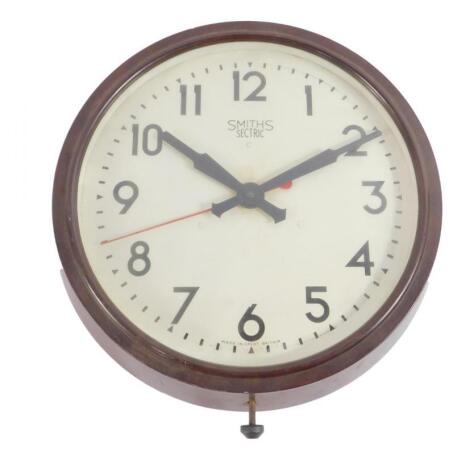 A Smiths Sectric electric wall clock