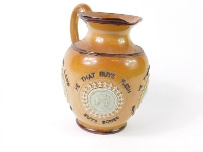 A Doulton Lambeth stoneware ale jug - 3