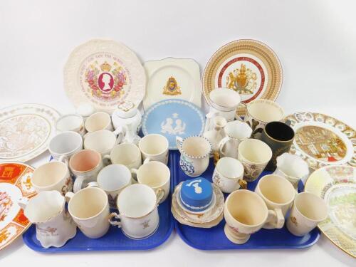 A collection of Royal Commemorative pottery and porcelain