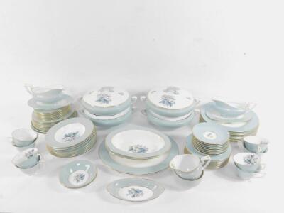 A Royal Worcester porcelain part dinner service decorated in the Woodland pattern