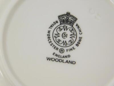 A Royal Worcester porcelain part dinner service decorated in the Woodland pattern - 4