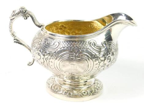 A George III silver cream jug