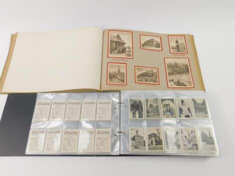 An album of German cigarette cards