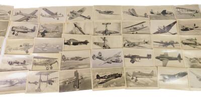 A set of Valentine's WWII aeroplane identification postcards. (38)