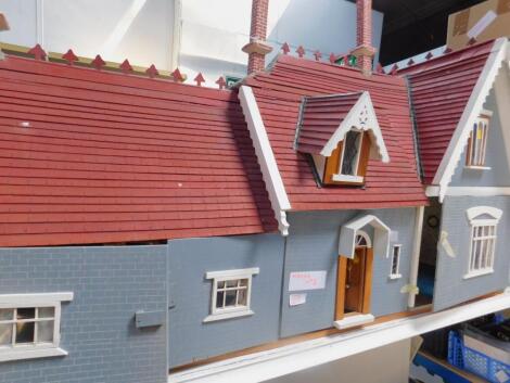 A large scratch built collector's dolls house