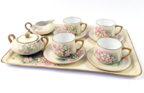 A Rosenthal and Limoges composite porcelain Cabaret set