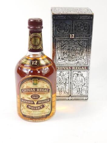 A bottle of Chivas Regal Blended Scotch Whisky