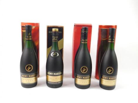 Four bottles of Remy Martin VSOP Cognac