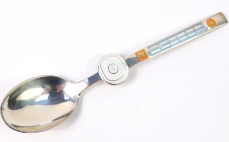 A Danish Paul Rene Gaugin silver birth spoon